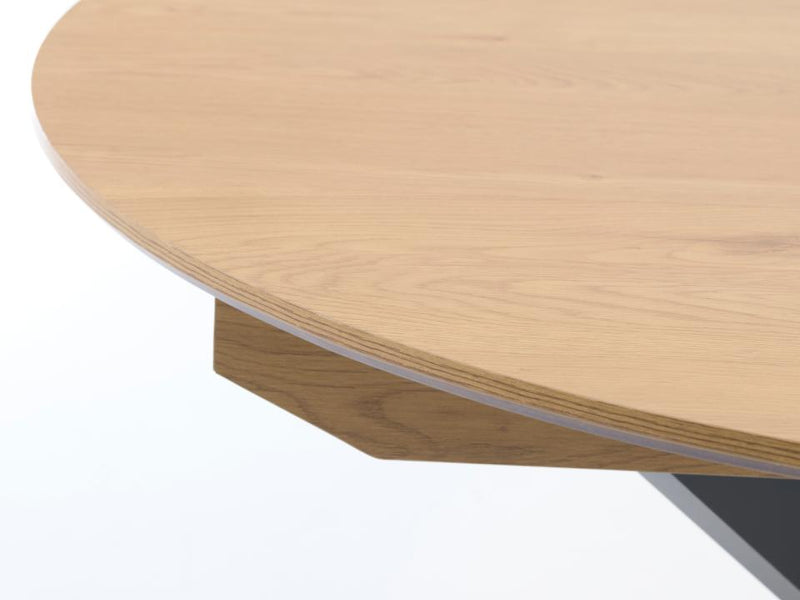 Cesura Rundt Spisebord, Eg Melamin, Ø120-170x75 cm