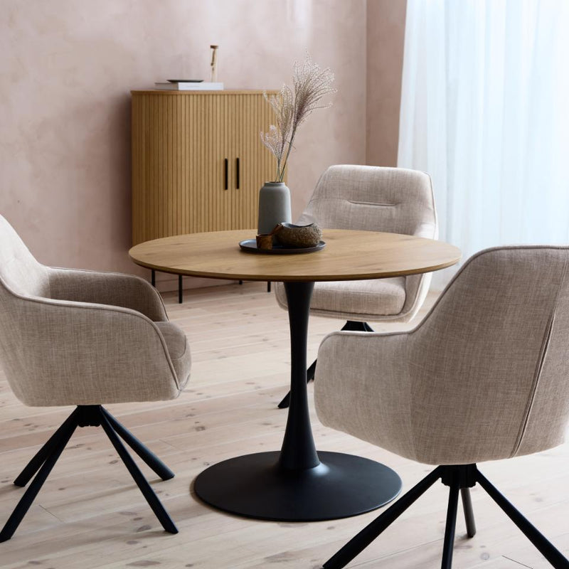 Cesura, Spisebord, Eg Melamin, Ø100x73,5 cm