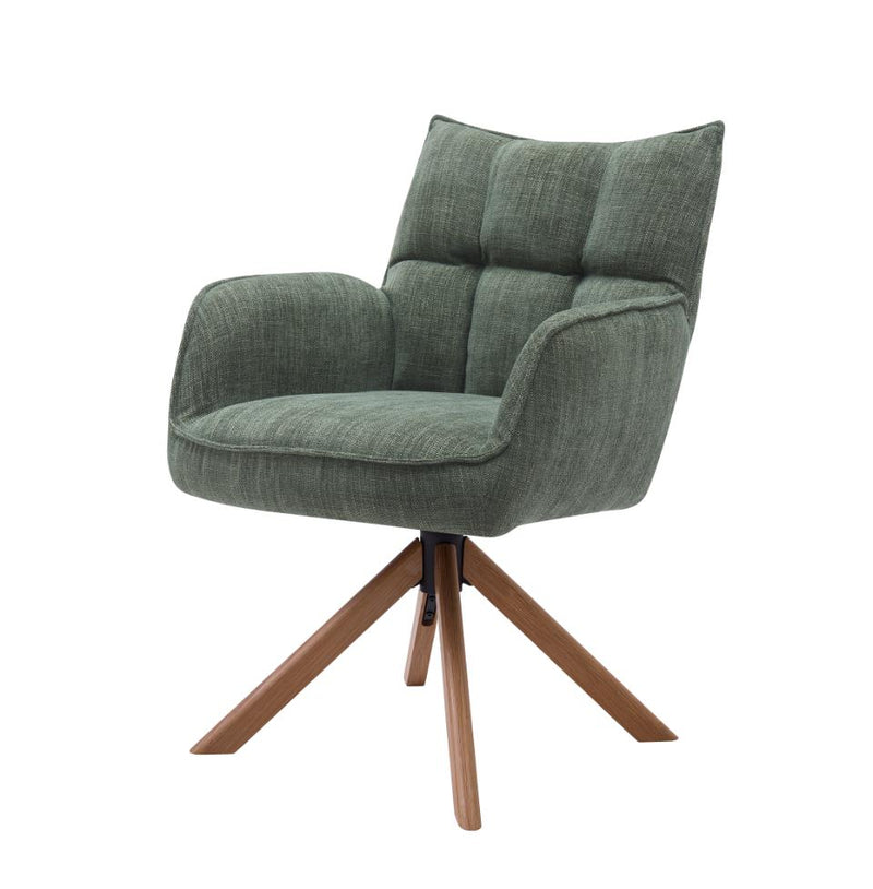 Marilla Spisebordsstol Skovgrøn, 59x65x86 cm, Sæt af 2