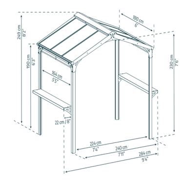 Palram - Canopia grillpavillon Austin 2400 sort - Bolig og Haven