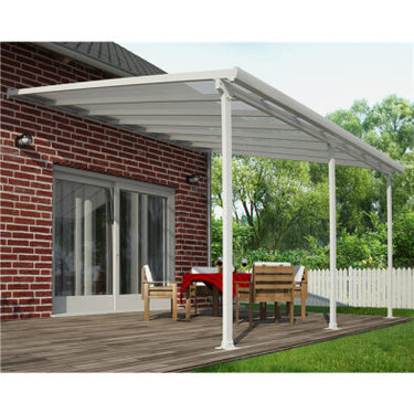 Palram Canopia - Terrasseoverdækning Feria 4x4,2m Hvid 16 m2