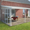 Palram Canopia - Sidevæg til Feria 4x4,25m Terrasseoverdækning Hvid