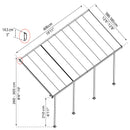 Palram Canopia - Terrasseoverdækning Feria 4x6,06m Hvid 23 m2