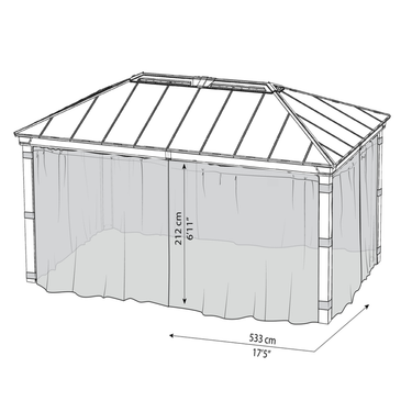 Canopia - Myggenet 4 stk. til Dallas 4,2 x 6 meter