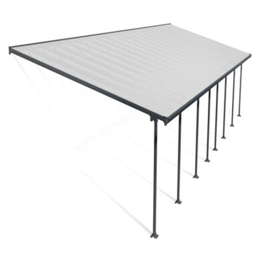 Palram Canopia - Terrasseoverdækning Feria 4x12,12m Antracitgrå 46 m2