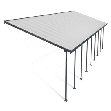 Palram Canopia - Terrasseoverdækning Feria 4x12,76m Antracitgrå 49 m²