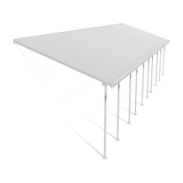 Palram Canopia - Terrasseoverdækning Feria 4x14,56m Hvid 55 m2
