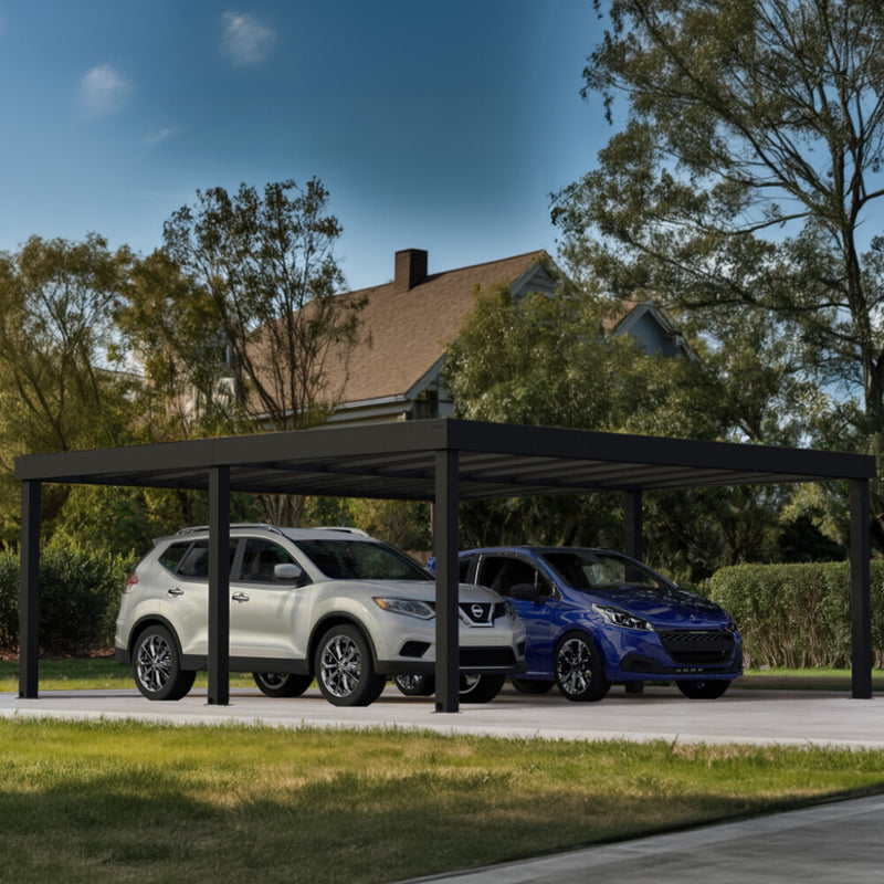 Palram - Canopia Carport, Oslo 596,5 x 607,5 cm, 2 biler