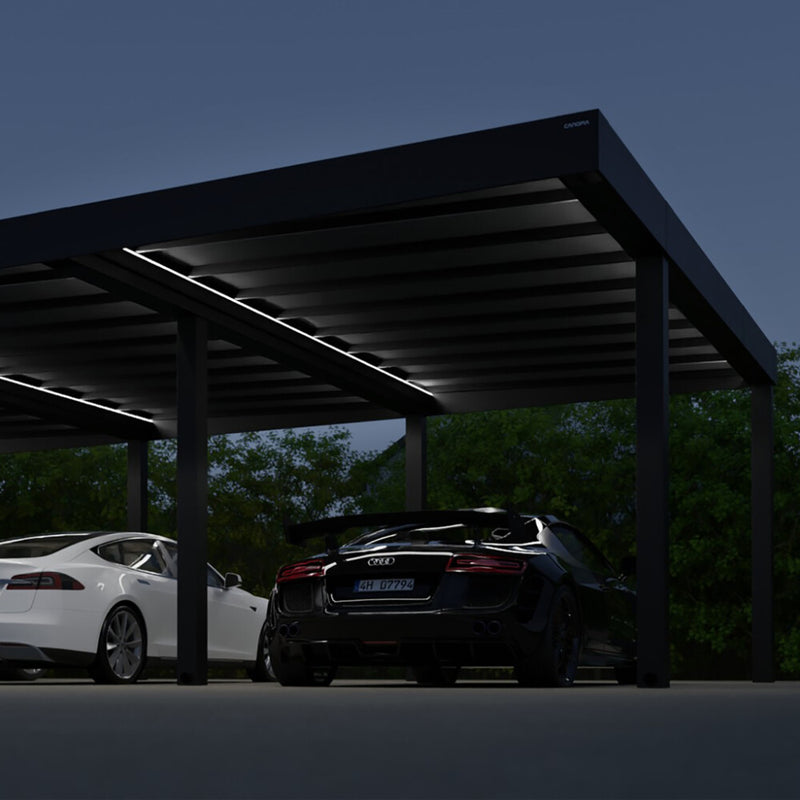 Palram - Canopia Carport, Oslo 596,5 x 607,5 cm, 2 biler