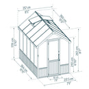 Palram - Canopia Drivhus, cedertræ, Natura 8,6 m2