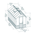Palram - Canopia Drivhus, cedertræ, Natura 12 m2