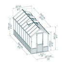 Palram - Canopia Drivhus, cedertræ, Natura 15,3m2