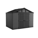 Keter - Haveskur Stronghold 10x8 300x243cm Grå Resin Trælook 18,6m³