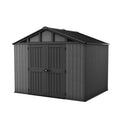 Keter - Haveskur Stronghold 10x8 300x243cm Grå Resin Trælook 18,6m³