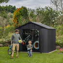 Keter - Haveskur Stronghold 10x8 300x243cm Grå Resin Trælook 18,6m³
