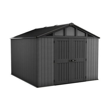 Keter - Haveskur Stronghold 10x11,5 305x350cm Grå Resin Trælook 26,8m³