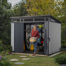 Keter - Haveskur Artisan 9x7 279x218cm Lysegrå Pulttag Dobbeltvæg 11m³