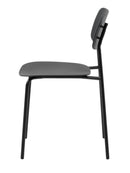 Kirkland Spisebordsstol ,Sort, 43,5x51x79 cm, Sæt af 4