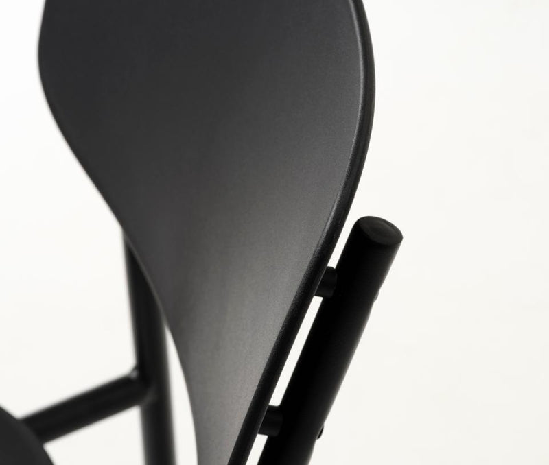 Kirkland Spisebordsstol ,Sort, 43,5x51x79 cm, Sæt af 4