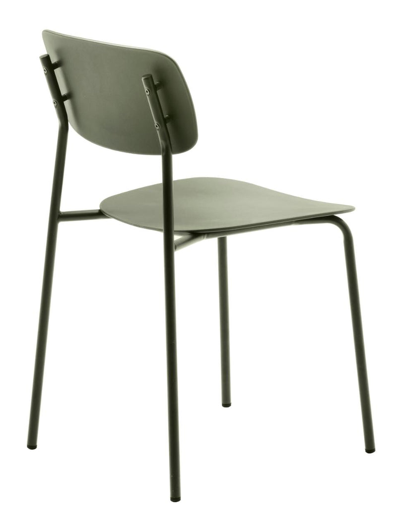 Kirkland Spisebordsstol, Olivengrøn, 43,5x51x79 cm, Sæt af 4