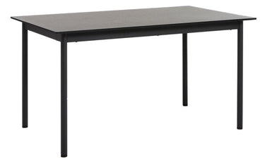 Pensacola Spisebord, Sort Melamin, 140x85x75 cm