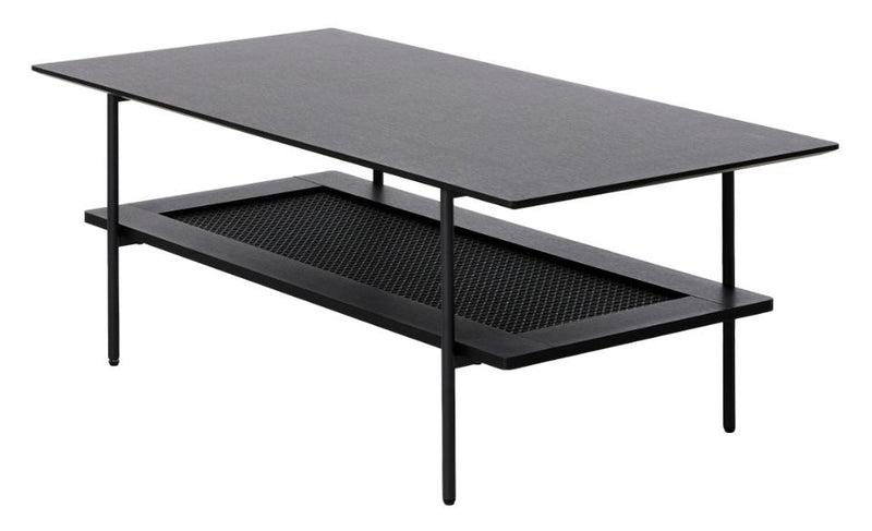 Pensacola Sofabord, Sort Melamin, 110x55x40 cm