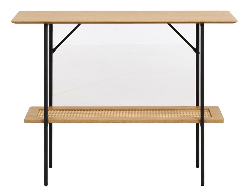 Pensacola Konsolbord, Melamin Egetræs-Look, 100x37x75 cm