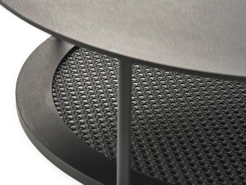 Pensacola Sofabord, Sort Melamin, Ø80x40 cm