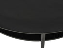 Pensacola Sofabord, Sort Melamin, Ø80x40 cm
