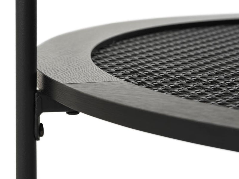 Pensacola Sofabord, Sort Melamin, Ø80x40 cm