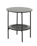 Pensacola Sidebord Sort Melamin, Ø50x50 cm