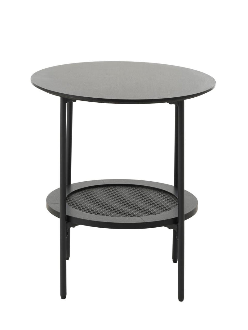 Pensacola Sidebord Sort Melamin, Ø50x50 cm