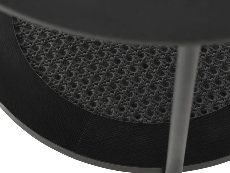 Pensacola Sidebord Sort Melamin, Ø50x50 cm