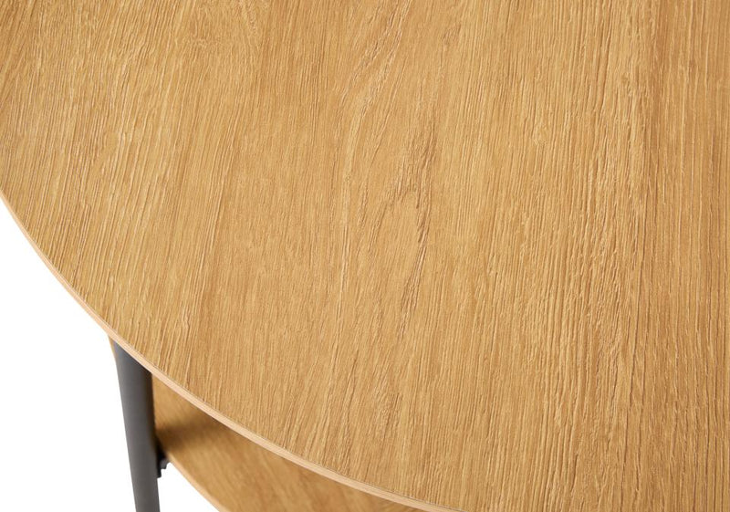 Pensacola Sidebord, Melamin Egetræs-Look, Ø50x50 cm