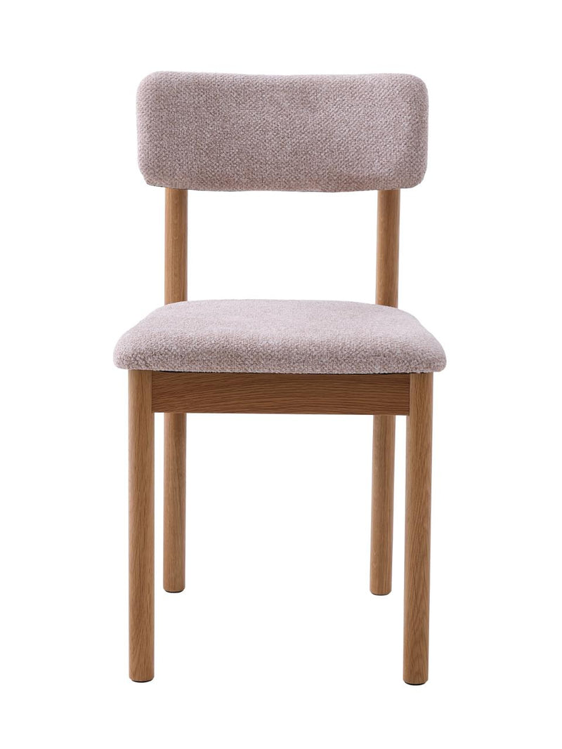 Sæt af 2 stk - Canora stol, sand, eg, mat PU lak 10% glans