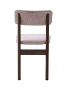 Sæt af 2 stk - Canora stol, sand bouclé, espresso olie