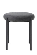 Pelican Taburet Mørkegrå, 43,5x43,5x48 cm, Sæt af 4