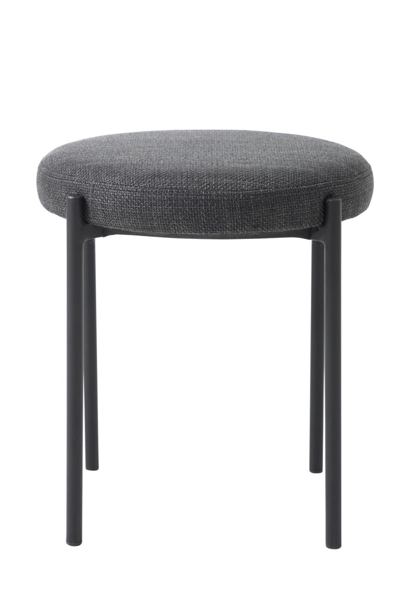 Pelican Taburet Mørkegrå, 43,5x43,5x48 cm, Sæt af 4