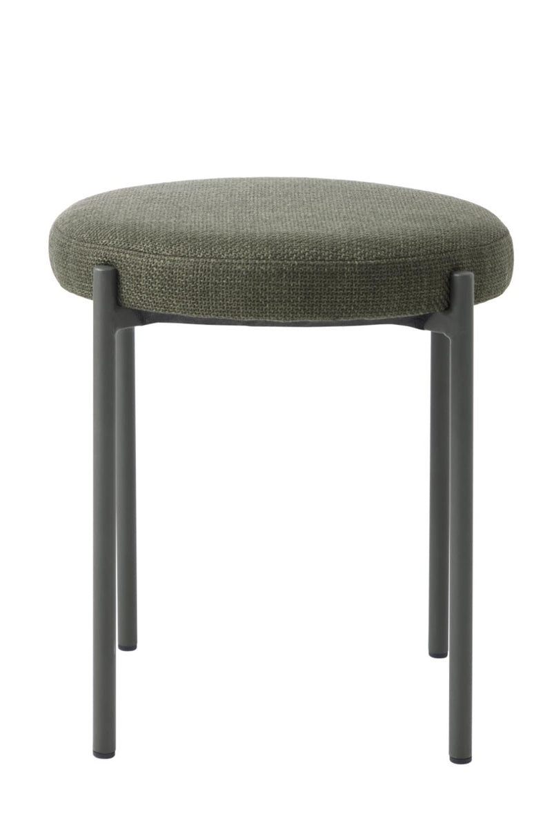 Pelican Taburet , Olivengrøn, 43,5x43,5x48 cm, Sæt af 4