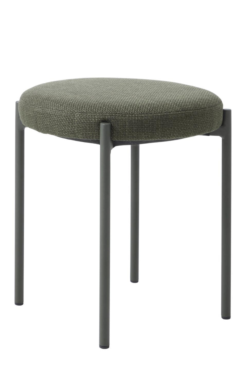 Pelican Taburet , Olivengrøn, 43,5x43,5x48 cm, Sæt af 4