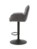 Marilla Barstol, Grafit, 52x53x98,5-113,5 cm, Sæt af 2