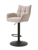 Marilla Barstol, Hørfarvet, 52x53x98,5-113,5 cm, Sæt af 2