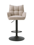 Marilla Barstol, Hørfarvet, 52x53x98,5-113,5 cm, Sæt af 2