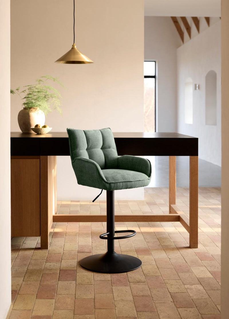 Marilla Barstol, Skovgrøn, 52x53x98,5-113,5 cm, Sæt af 2