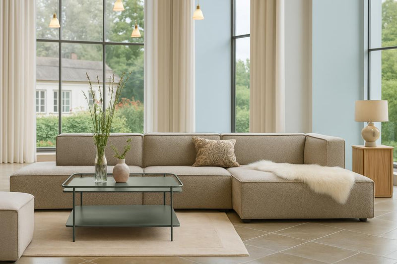 Yuba sofabord, olivengrøn, 75x75x34,3cm