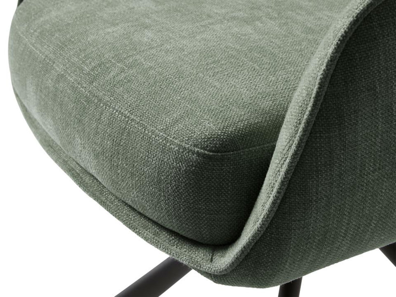 Cowley Spisebordsstol, Skovgrøn, 59x65x85,5 cm, Sæt af 2