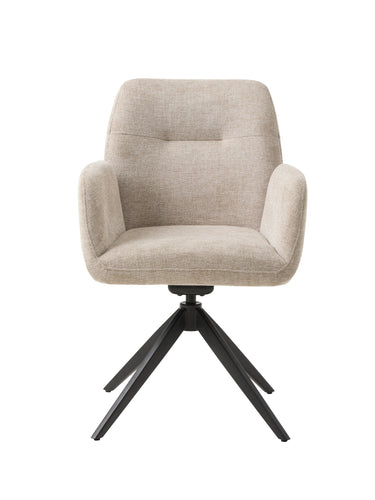 Roxana Spisebordsstol, Sand, 57,5x62x88 cm, Dreje & Vippe