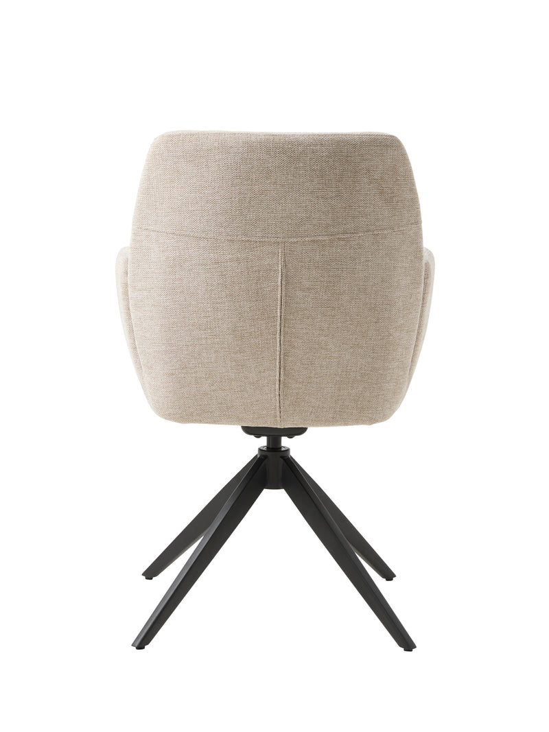 Roxana Spisebordsstol, Sand, 57,5x62x88 cm, Dreje & Vippe