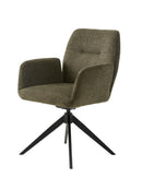 Roxana Spisebordsstol, Olivengrøn, 57,5x62x88 cm, Dreje & Vippe