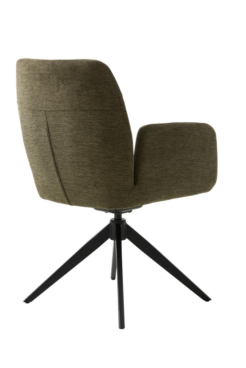 Roxana Spisebordsstol, Olivengrøn, 57,5x62x88 cm, Dreje & Vippe